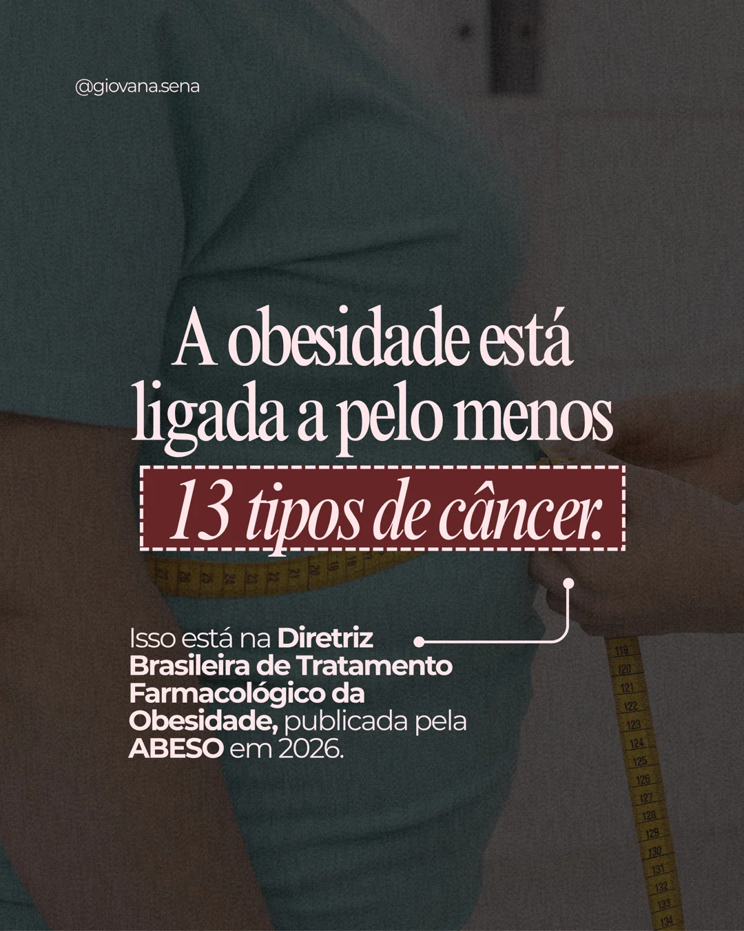 Capa de publicação de Giovana Sena sobre obesidade e saúde